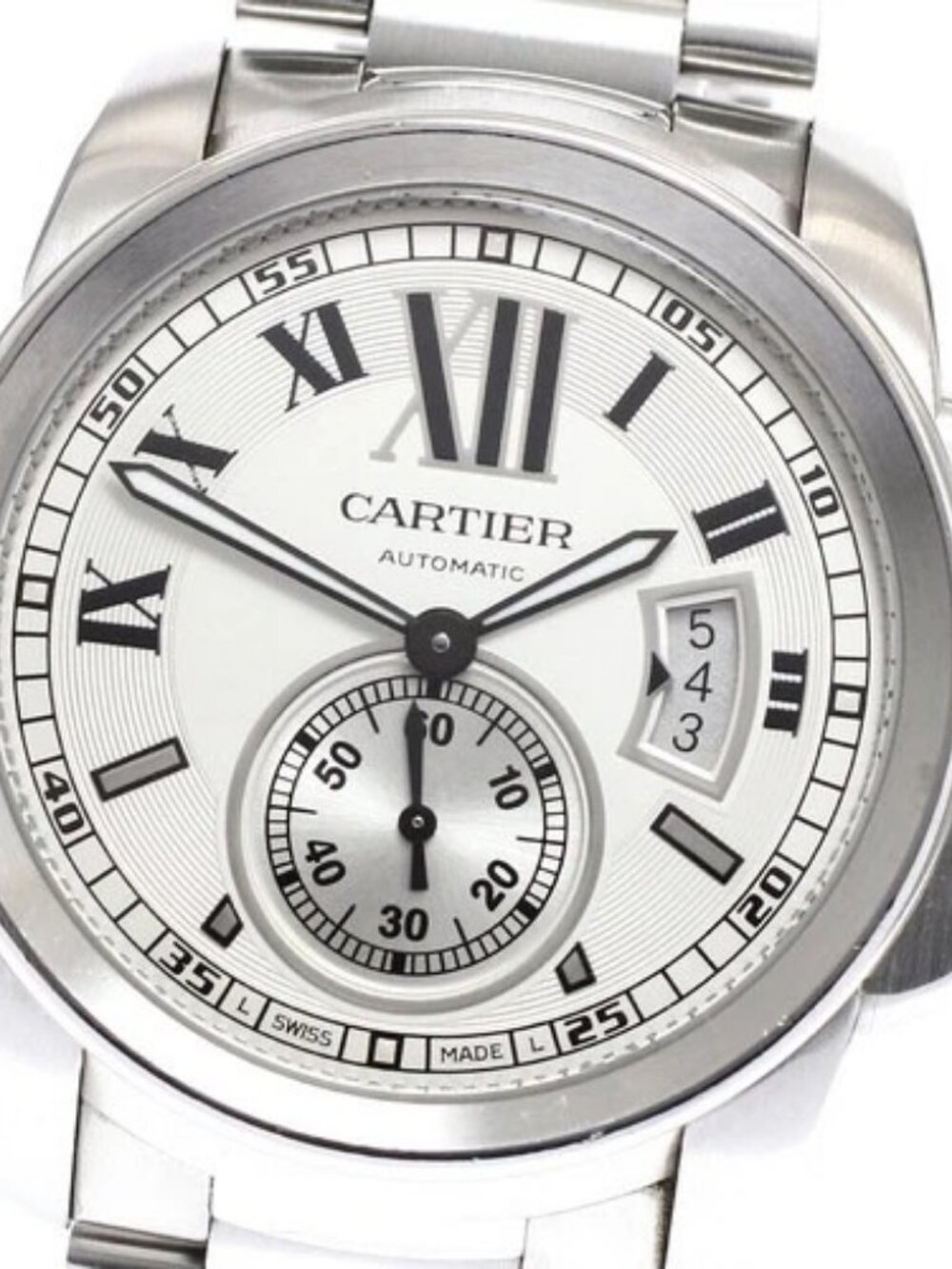 CARTIER Calibre de Cartier W7100015 Silver Dial Automatic Men's Watch_919143